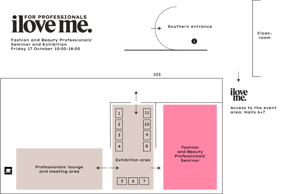 I love me professionals area map